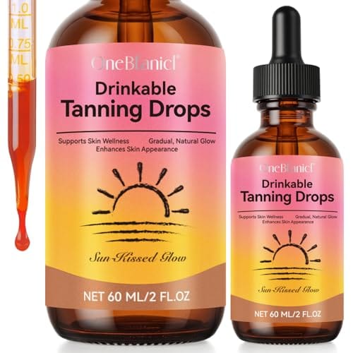 Sunless Tanning Drops To Drink, Tanning Oil, Drinkable Tanning Lotion Nourishing, Enhancing Your Natural Skin Tone, Deeply Moisturizes Skin-60ml